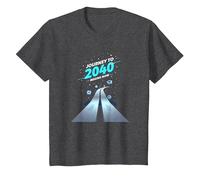 Clase de 2040 Grow with Me Comienza Ahora Camiseta, Niños, Jaspeado Oscuro, 6 años