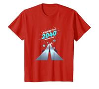 Clase de 2040 Grow with Me Comienza Ahora Camiseta, Niños, Rojo, 10 años
