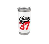 Clase de 37 Grow With Me Graduate 2037 Estilo deportivo Vaso térmico de acero inoxidable de doble pared