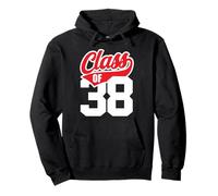 Clase de 38 Grow with Me Graduate 2038 Estilo Deportivo Oscuro Sudadera con Capucha
