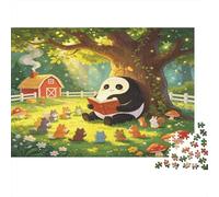 Clase de Animales del Bosque Puzzle de 1000 Piezas Puzzle para Adultos Escena Natural Relajante Concentración Decoración Familiar Regalo 52x38cm/1000pcs