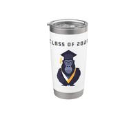 Clase de graduación de 2026 Gorilla Freshman High School Senior Vaso térmico de acero inoxidable de doble pared
