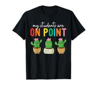 Clase de maestro de cactus Mis alumnos son maestros en punto Camiseta