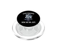 Clase descartada Ahora Go On Git Raccoon Funny Last Day Teacher PopSockets PopGrip para MagSafe