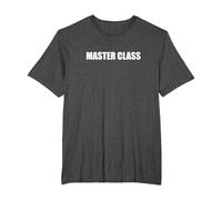 Clase Magistral Camiseta, Hombre Tallas Grandes, Jaspeado Oscuro, 5X Alto