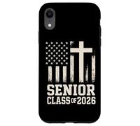 Clase Senior de 2026 - Fe Cristiana y Orgullo de Bandera Carcasa para iPhone XR