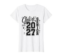 Clase Senior de 2027 Cool High School College Graduación 1 Camiseta gráfica económica, Mujer, Blanco, L