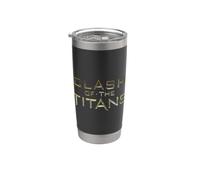 Clash of the Titans Logo Vaso térmico de acero inoxidable de doble pared