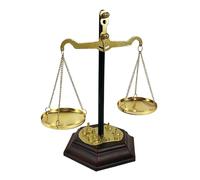 Clásica escala de justicia decorativa ornamento metal balance de peso escultura para abogado oficina escritorio pantalla antique báscula herramienta
