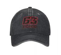 Clásica Gorra de béisbol 2026 Pecco Bagnaia 63 Unisex algodón Desgastado Snapback Carreras de Motos Outdoor All Seasons Travel Gift Hip Hop Hats Festival Regalos de algodón