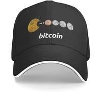 Clásica Navidad Unisex Venía Clásico Snacks de Bitcoin Gorra de béisbol Mujeres Monedas de BTC Ajustables Unísex Personalizadas Monedas de BTC Sombrero de Papá Regalo de Fashie al aire libre
