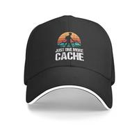 Clásicas Gorras de Béisbol Lavado con Agua Geocaching Vintage Solo Una Más Montañas de Caché Geocacher Gráfico Femenino Masculino Gorras de Primavera Regalo