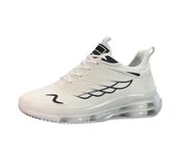 Clásicas zapatillas de ocio para actividades al aire libre como correr, pasear, viajar. Zapatillas deportivas ligeras y cómodas y transpirables para la vida cotidiana y aventuras, Blanco, 41 EU