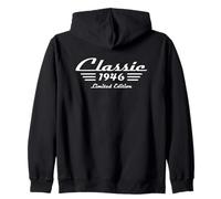 Clásico 1946 Año | Amantes de Coches Vintage 80 cumpleaños Retro Sudadera con Capucha