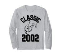 Clásico 2002 con Clave de Sol y Notas Musicales. Manga Larga