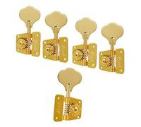 Clásico 70s Cloverleaf - Afinadores de graves de 5 cuerdas para zurdos, 5 cuerdas, teclas de afinación de graves para JB Jazz Bass/PB Precision Bass Gold 4L1R
