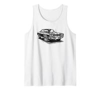 Clásico American Muscle Car Retro Vintage 60s 70s Car Lover Camiseta sin Mangas