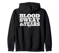 Clásico Angustiado Sangre, Sudor y años Levantamiento de Pesas Papá Sudadera con Capucha