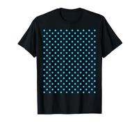 Clásico, azul cielo, patrón de lunares, lunares bohemios Camiseta