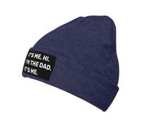 Clásico Beanie Gorro de Punto Día del Padre Divertido Soy Yo Hola Soy El Papá Soy Yo Gorros de Punto Slouchy Beanie Sombrero Tejido para Ciclismo Deporte Running