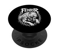 Clásico Celta Fenrir Lobo Mitología Nórdica Vikingo Nórdico PopSockets PopGrip Adhesivo