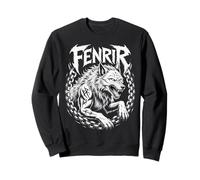 Clásico Celta Fenrir Lobo Mitología Nórdica Vikingo Nórdico Sudadera