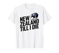 Clásico Cheer Kiwi Nueva Zelanda Till I Die Country Slogan Camiseta
