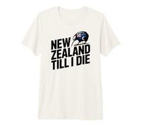 Clásico Cheer Kiwi Nueva Zelanda Till I Die Country Slogan Camiseta Premium
