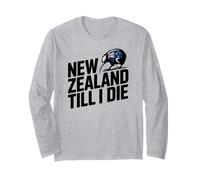 Clásico Cheer Kiwi Nueva Zelanda Till I Die Country Slogan Manga Larga