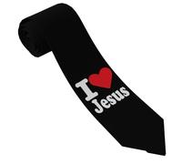 Clásico Corbata De Boda, Yo Amo A Jesús, Hombres Corbatas, Casual Neckties Para Eventos Boda Fiesta