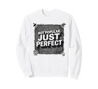 Clásico de Culto: no Popular, Solo Arte Amantes del Cine Sudadera, Unisex para Adultos, Blanco, S