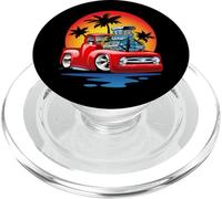 Clásico Divertido Hotrod Pick-up Truck Cartoon PopSockets PopGrip para MagSafe