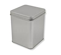 Clásico en blanco MIDI tapa para galletas, caramelos, especias, minilata para pequeños utensilios, volumen aprox. 0,80 l, dimensiones 8,6 x 8,6 x 11,0 cm (largo x ancho x alto)