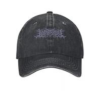 Clásico Lorna Shore, Gótico Heavy Metal, Estampado de Demonios, Streetwear, Moda Alternativa Denim Sombrero Transpirable Hombres Sombreros Hombre Esencial para el Verano