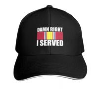 Clásico Maldito Derecho Que Serví - Medalla del Servicio de Defensa Nacional Gorra de Béisbol Hip Hop Sombrero Divertido Bolsa de Playa Sombrero para el Sol Mujer Hombre Esencial para el Verano