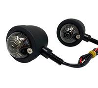 Clásico Metal Negro Intermitentes Para Moto/Intermitentes Para Custom bicicletas- Bombilla Estilo (no LED)