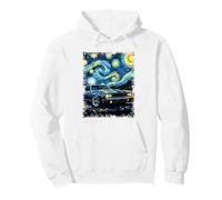 Clásico Muscle Car Noche Estrellada Arte Automotriz Diseño Sudadera con Capucha