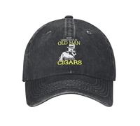 Clásico Nunca Subestimes a un Viejo para un Hombre Que Fuma Puros Sombrero de Mezclilla Aventuras al Aire Libre Gorras de béisbol para Mujeres Esencial para el Verano
