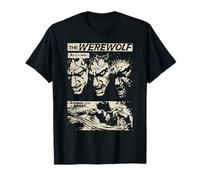Clásico Película De Terror Monstruo Terror Cómic Hombre Lobo Camiseta