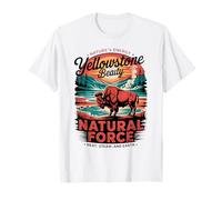 Clásico Retro Vintage Parque Nacional Yellowstone Camiseta