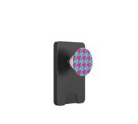 Clásico rosa y azul, patrón de pata de gallo, pata de gallo PopSockets PopWallet para MagSafe