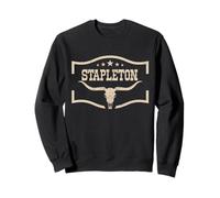 Clásico Stapleton Vaca Nombre Vintage Bull-Skull Music Country Sudadera