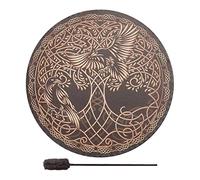 clásico Tambor de Lengua Tambor chamán, Instrumento de percusión para Adultos, Tambor de Mano, Kit de batería Musical, Herramienta de Terapia de Sonido, Tambor etéreo para niños y niñas Bella Voz