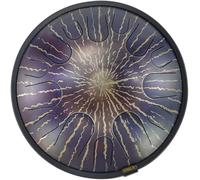 clásico Tambor de Lengua Tambor de lengüeta de Acero de 14 Pulgadas y 14 Notas, Instrumento de percusión de Tambor etéreo portátil con Bolsa, Pegatinas de Notas, Tambor de Mano Bella Voz