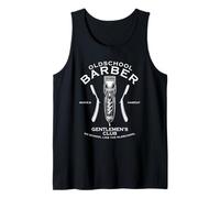 Clásico Vintage Vieja Escuela Peluquero Elegante Cultura Barbería Camiseta sin Mangas