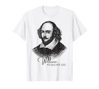 Clásico William Shakespeare Retrato Literario Fans maestros Camiseta