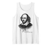Clásico William Shakespeare Retrato Literario Fans Maestros Camiseta sin Mangas