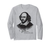 Clásico William Shakespeare Retrato Literario Fans Maestros Manga Larga