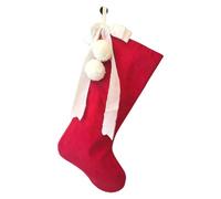 Clásicos Calcetines Navideños Calcetines Rojos Con Blanco Para Repisa
