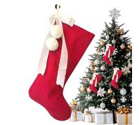 Clásicos Calcetines Navideños Medias Rojas Decorativas Para Repisa Con
